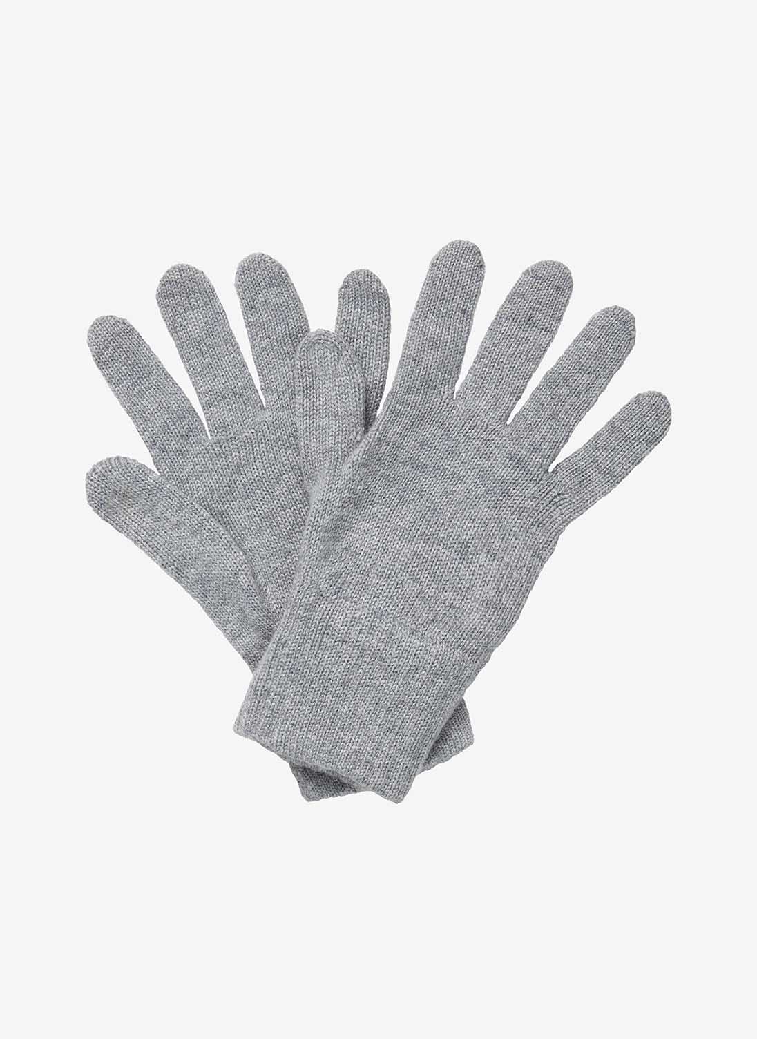 Women's Cashmere Gloves Silver