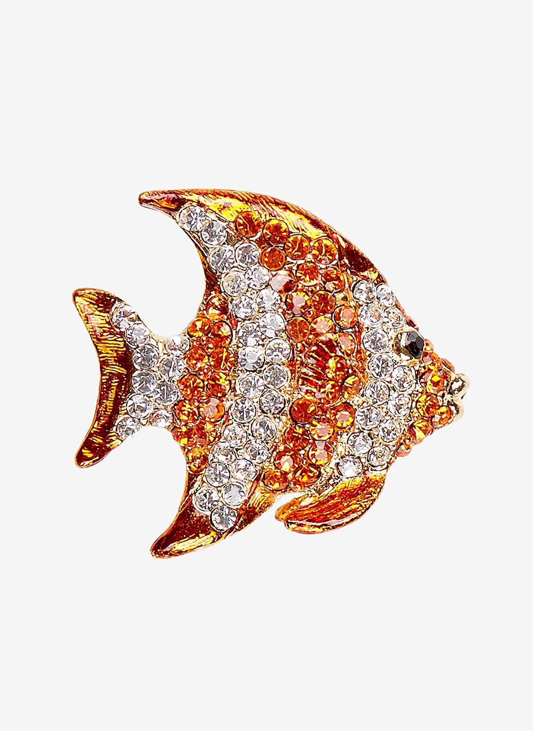 Diamante Fish Brooch Clementine