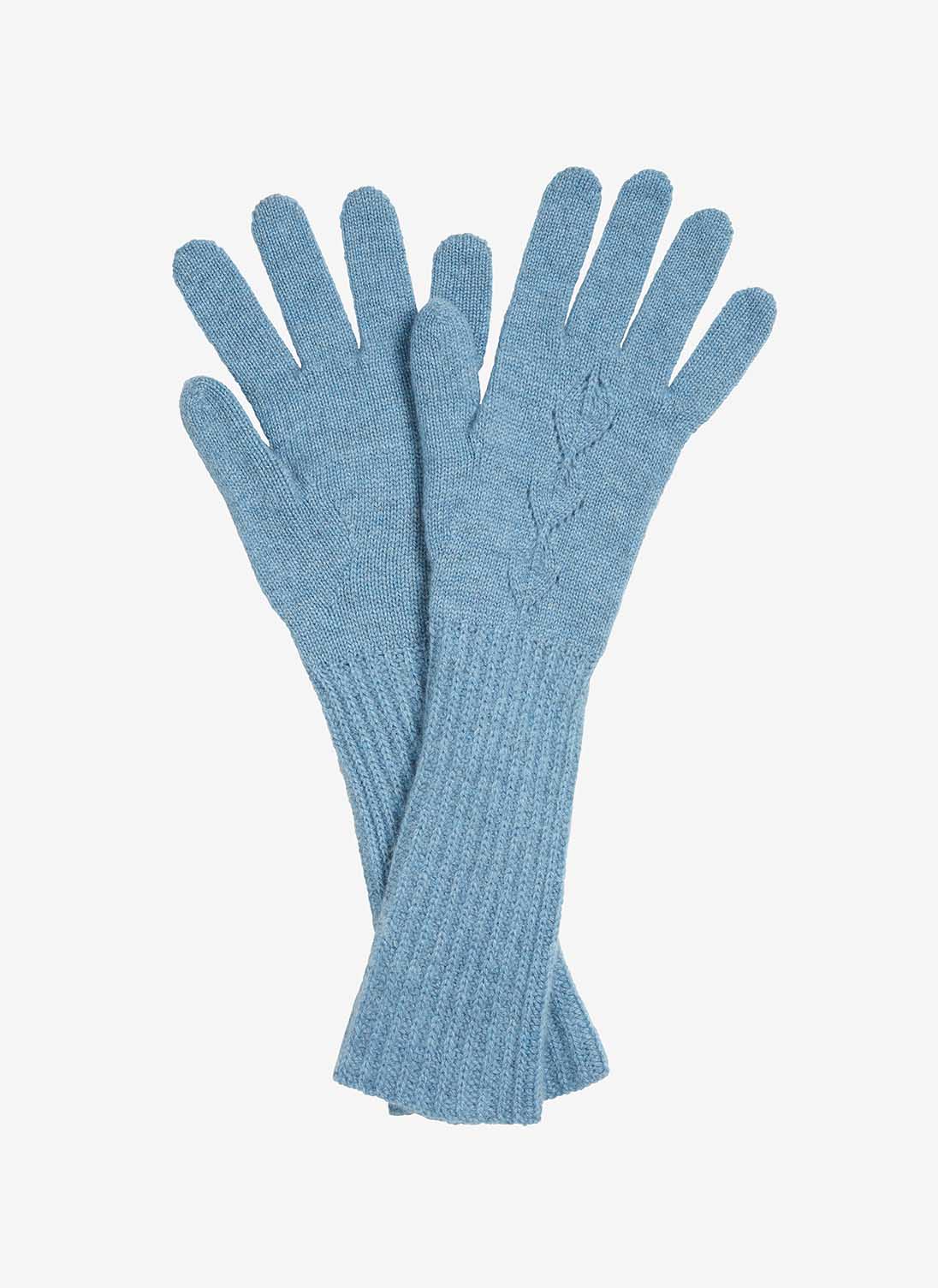 Cashmere Pointelle Gloves Mist