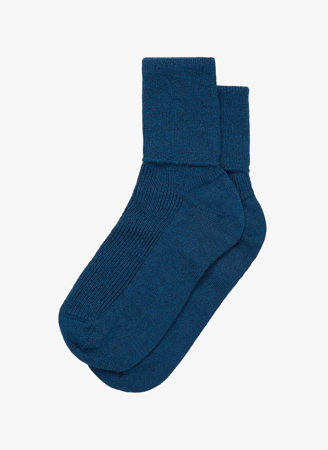 Women's Cashmere Socks Sapphire